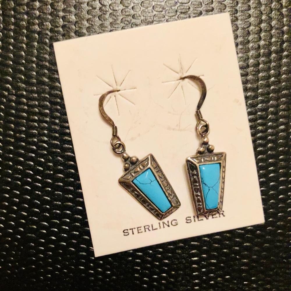 Turquoise Sterling Silver Earrings